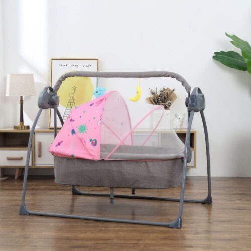 Baby Cradle gray tone Pink