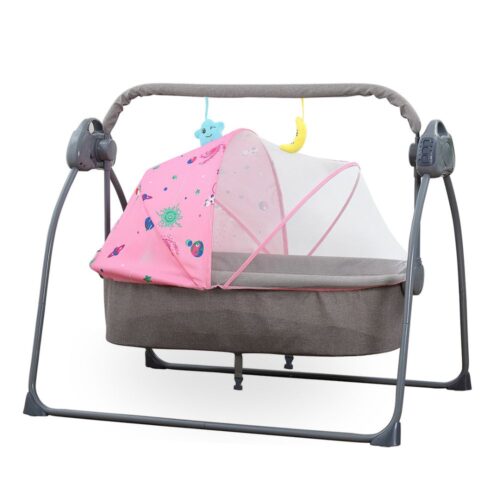 Baby Cradle gray tone Pink