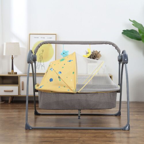 Baby Cradle gray tone Yellow