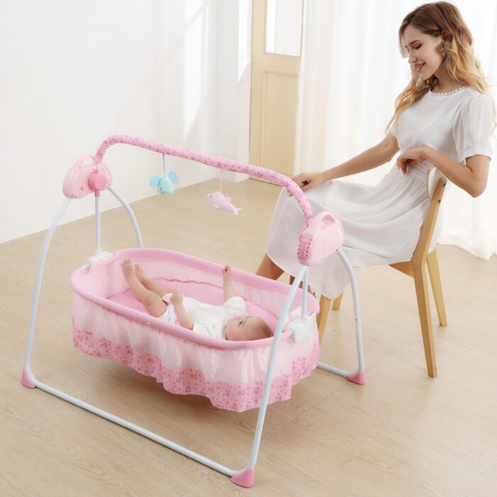 Position for baby cradle pink