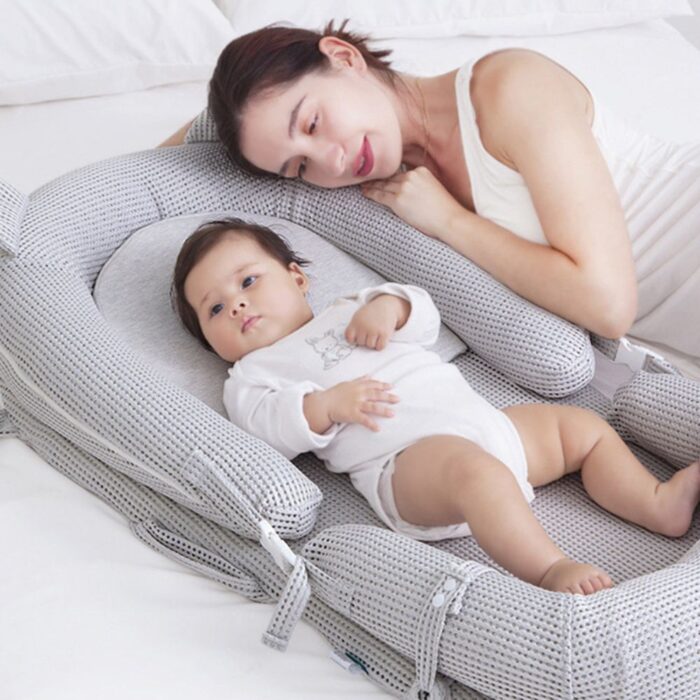 Soft Breathable Newborn Lounger Bed Baby Nest